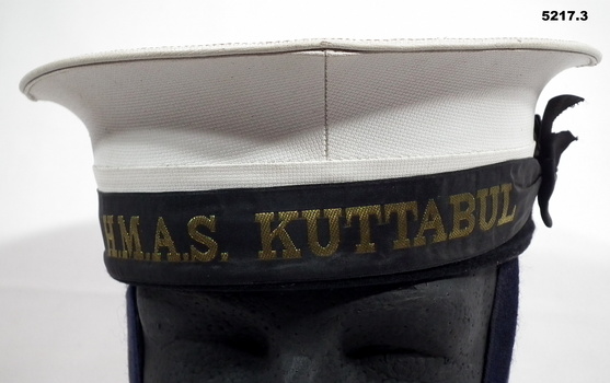 NAVY UNIFORM - SAILORS CAP (LID) BLACK AND WHITE.