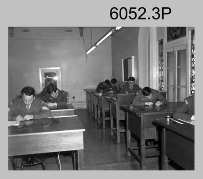 Technicians scribing reproduction material at the Army Survey Regiment c1960s