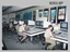 L to R: unidentified, SPR Peter Smyth, SPR Frank Savy, SPR Quentin Seecamp, CPL Steve McGuiness operating AUTOMAP 2 Graphic Edit Workstations, c1994.