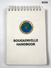 NOTEBOOK FOR THE MEMBERS PEACE MONITORING GROUP BOUGANVILLE