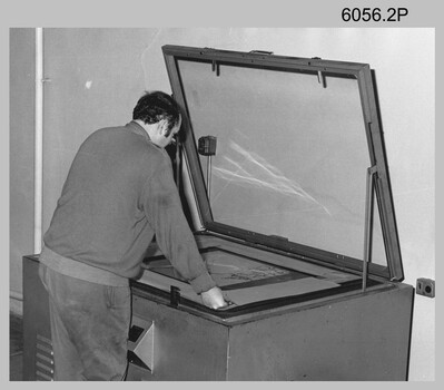 Photographic equipment operated by technicians at the Army Survey Regiment, Fortuna Villa Bendigo. c1970s