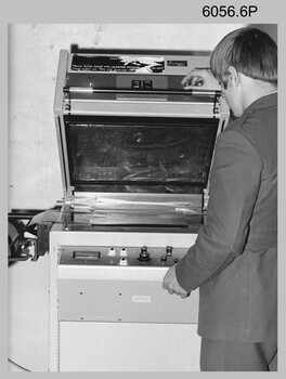 Photographic equipment operated by technicians at the Army Survey Regiment, Fortuna Villa Bendigo. c1970s