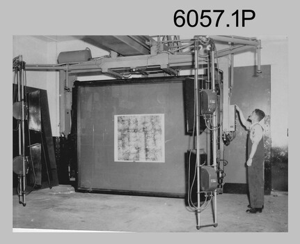 Photographic equipment operated by technicians at the Army Headquarters Survey Regiment, Fortuna Villa Bendigo. c1960s