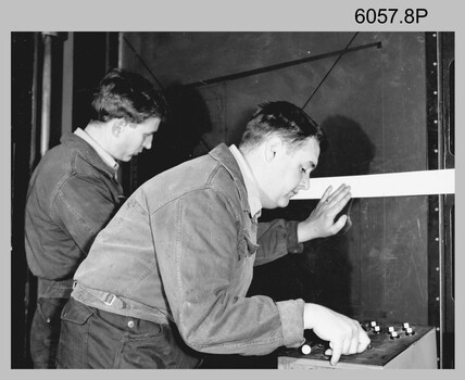 Photographic equipment operated by technicians at the Army Headquarters Survey Regiment, Fortuna Villa Bendigo. c1960s