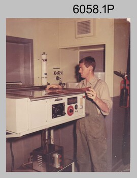 Photographic equipment operated by technicians at the Army Survey Regiment, Fortuna Villa Bendigo. c1970s