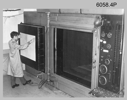 Photographic equipment operated by technicians at the Army Survey Regiment, Fortuna Villa Bendigo. c1970s