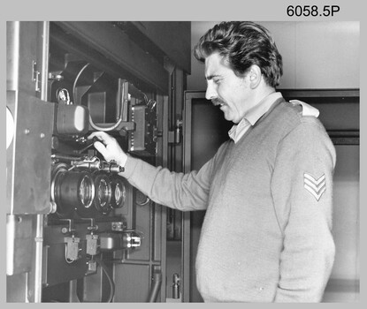 Photographic equipment operated by technicians at the Army Survey Regiment, Fortuna Villa Bendigo. c1970s