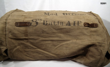 Medical Officer's bed roll from World War One.