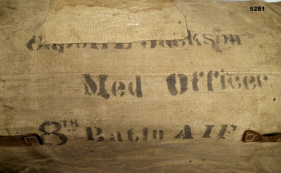 Medical Officer's bed roll from World War One.