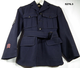 WRAAF UNIFORM, JACKET, SKIRT, BELT AND CAP.