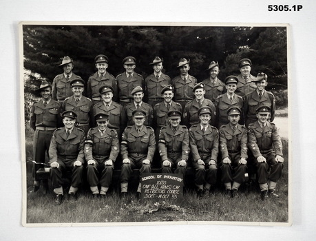 Officers and Senior NCO Group Portrait.