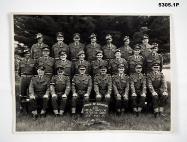 Officers and Senior NCO Group Portrait.
