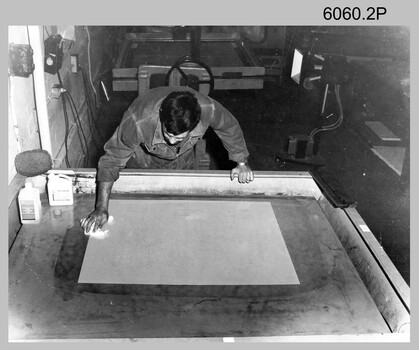 Printing plates prepared by technicians at the Army Survey Regiment, Fortuna Villa Bendigo. 1960s to 1980s