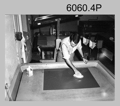 Printing plates prepared by technicians at the Army Survey Regiment, Fortuna Villa Bendigo. 1960s to 1980s