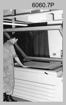 Printing plates prepared by technicians at the Army Survey Regiment, Fortuna Villa Bendigo. 1960s to 1980s