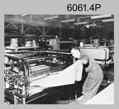 George Mann Printing Presses at the Army Survey Regiment, Fortuna Villa Bendigo. c1960s