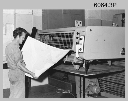 Planeta Polygraph Printing Press at the Army Survey Regiment, Fortuna Villa Bendigo. c1970s to c1980s