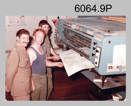 Planeta Polygraph Printing Press at the Army Survey Regiment, Fortuna Villa Bendigo. c1970s to c1980s