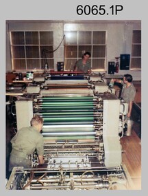 Ultra-MAN-III Printing Press at the Army Survey Regiment, Fortuna Villa Bendigo. c1970s