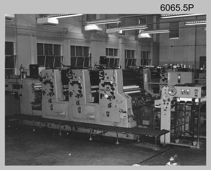 Ultra-MAN-III Printing Press at the Army Survey Regiment, Fortuna Villa Bendigo. c1970s to c1980s