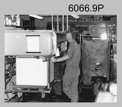Printing Presses in operation at the Army Survey Regiment, Fortuna Villa, Bendigo. c1980s.