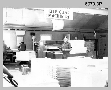 Bulk printed maps despatched by Printer Technicians at the Army Survey Regiment. c1980s, Fortuna Villa Bendigo. 