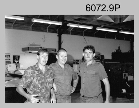 Various Photos of Printer Technicians and RASvy personnel at the Army Survey Regiment. c1980s, Fortuna Villa Bendigo. 