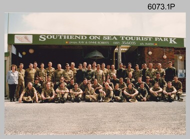 Lithographic Squadron group photos, Army Survey Regiment, Fortuna Villa Bendigo. c1990s