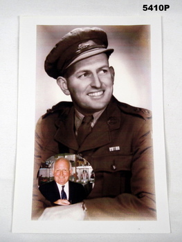 A4 photograph of an Officer with inset
