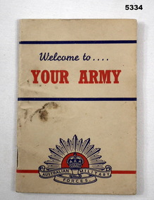BOOKLET INFORMATION ON JOINING THE ARMY.