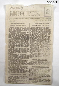 Army News paper - The Daily Monitor.