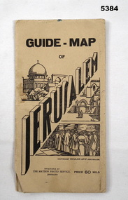 Map of Jerusalem with descriptions of places to visit.