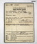 Inside cover of a WW2 drivers licence