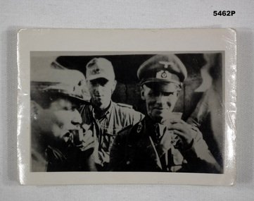 Black and white photograph of German servicemen
