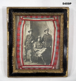 Photograph of three Australian Soldiers WW1