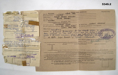 Two British Army Discharge Certificates.