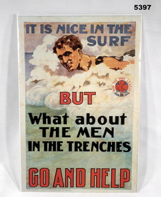 Poster copy of WW1 recruitment poster.
