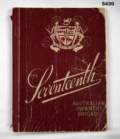 Red cover book 17th Aust INF Brigade WW2