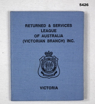 Victorian RSL membership card re Wiles