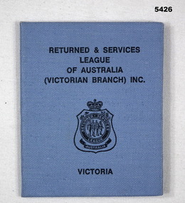 Victorian RSL membership card re Wiles