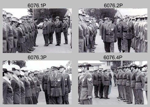 Corps Day Parade and Defence Force Service Medal Presentations at the Army Survey Regiment, Fortuna Villa, Bendigo. 1984.