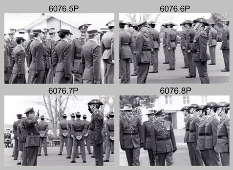Corps Day Parade and Defence Force Service Medal Presentations at the Army Survey Regiment, Fortuna Villa, Bendigo. 1984.