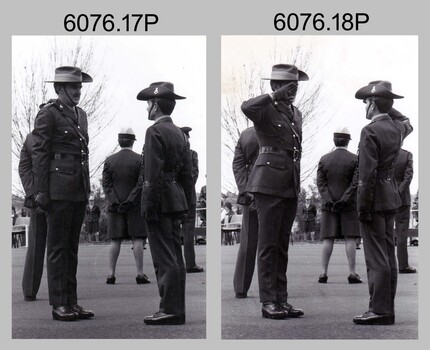 Corps Day Parade and Defence Force Service Medal Presentations at the Army Survey Regiment, Fortuna Villa, Bendigo. 1984.