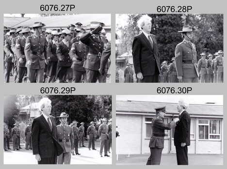 Corps Day Parade and Defence Force Service Medal Presentations at the Army Survey Regiment, Fortuna Villa, Bendigo. 1984.