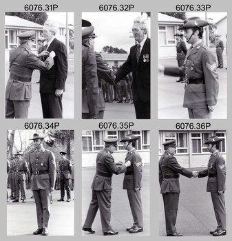 Corps Day Parade and Defence Force Service Medal Presentations at the Army Survey Regiment, Fortuna Villa, Bendigo. 1984.