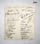 Signatures from the people attending the dinner.