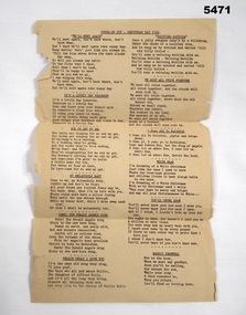 Pamphlet songs for Christmas 1944