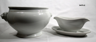 Soup Tureen and Gravy Boat used in WW2