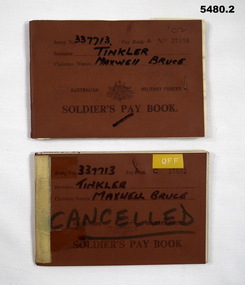 Vietnam soldiers pay book. 