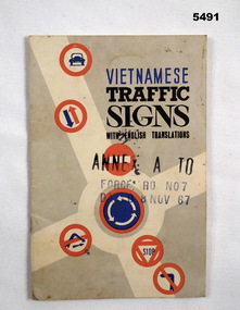 Vietnamese traffic signs booklet. 